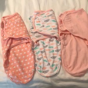 Set of 3 SwaddleMe Velcro swaddles